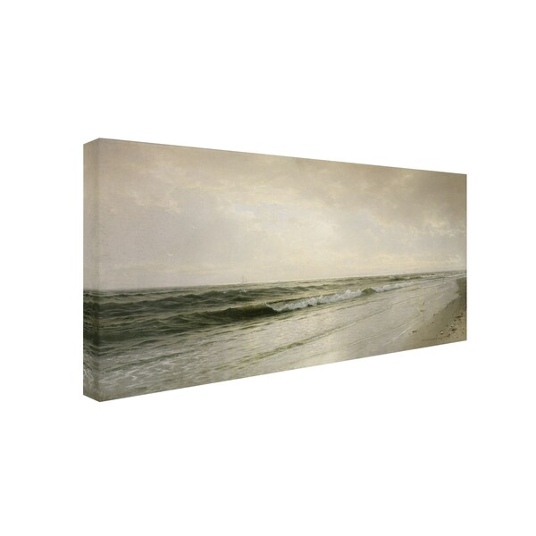 William Richards 'Quiet Seascape 1883' Canvas Art,24x47